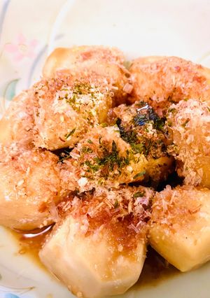 レンジで里芋🥔ゴマ味噌おかかまぶし-レシピのメイン写真