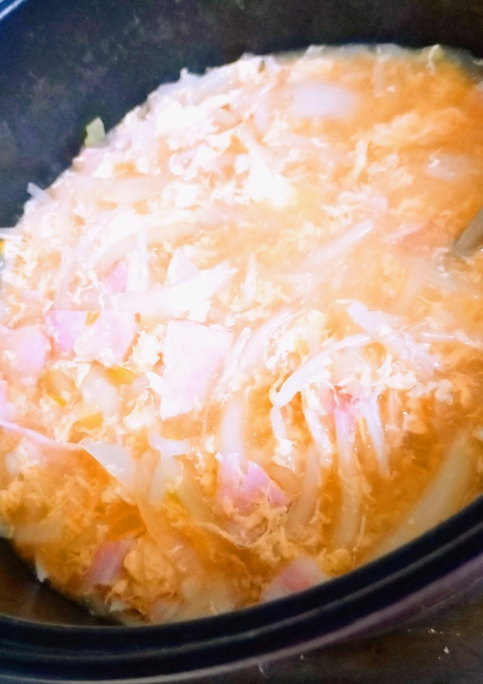 簡単☆ 卵ともやしと玉ねぎのスープ-レシピのメイン写真