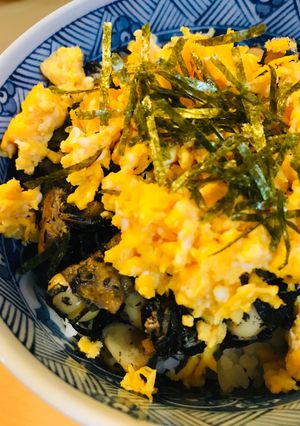 お惣菜丼●ひじきの煮物＆玉子そぼろ丼-レシピのメイン写真