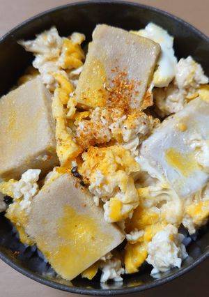 レンチン簡単!高野豆腐で親子丼風-レシピのメイン写真