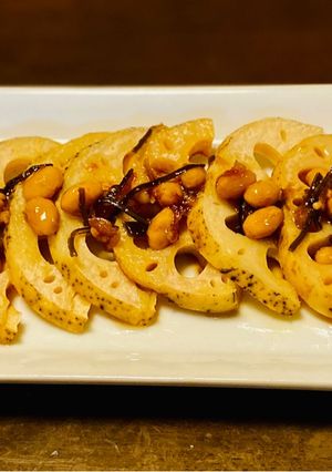 食べる梅だし、レンコンのグリル焼き！-レシピのメイン写真