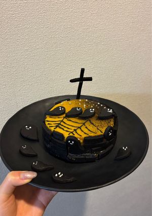 ヘルシーかぼちゃのハロウィンおばけケーキ-レシピのメイン写真