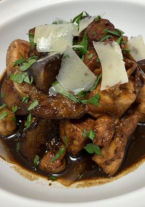 鶏胸肉と茄子のバルサミコ炒め-レシピのメイン写真