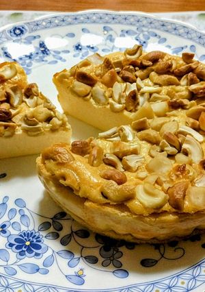 ナッツ満載！大人のベイクドチーズケーキ-レシピのメイン写真