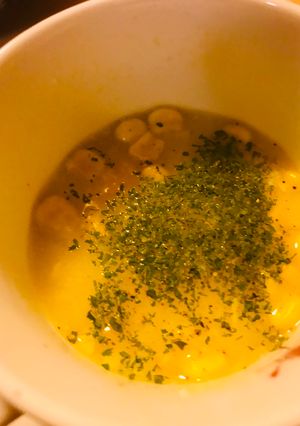 カップスープ●ふわ玉パセリスープ-レシピのメイン写真