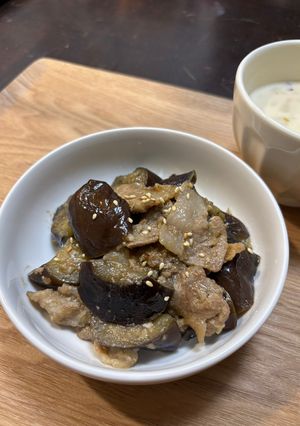 レンチンで時短！なすと豚肉の味噌炒め-レシピのメイン写真