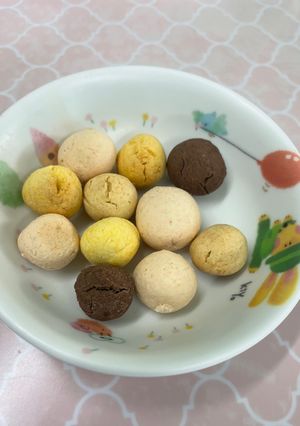 カラフル手作りボーロ-レシピのメイン写真