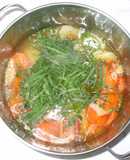 にんにくスープ♪簡単レシピ大葉じゃが芋