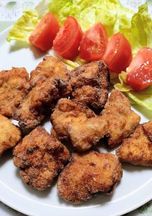 今日のおかず簡単鶏胸味噌竜田揚弁当肉料理-レシピのメイン写真