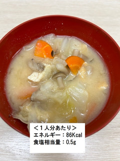 【高血圧予防】具だくさん豆乳入り粕汁-レシピのメイン写真