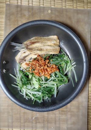 水菜の香味ダレ-レシピのメイン写真