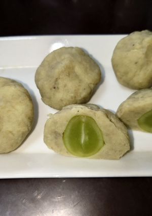 材料二つ☆シャインマスカットきんとん-レシピのメイン写真