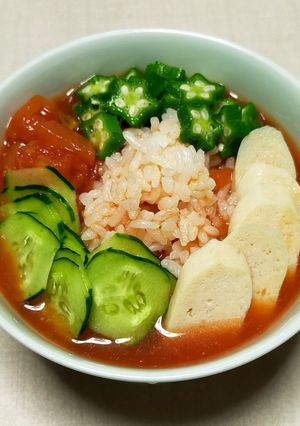 暑い日に食べたい♪簡単トマト冷や汁-レシピのメイン写真