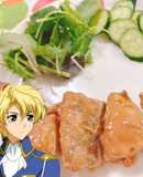 ユーリのために作った鰤のオーロラソース！