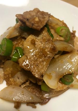 豚肉と玉ねぎのしょうが焼き風炒め-レシピのメイン写真