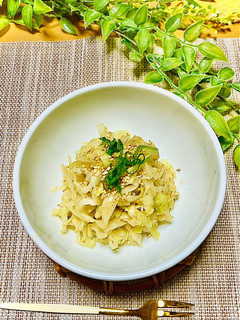 洗い物最小限!無限キャベツ胡麻和え-レシピのメイン写真