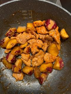 鶏胸肉とさつまいもの甘辛炒め-レシピのメイン写真