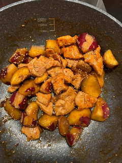 鶏胸肉とさつまいもの甘辛炒め-レシピのメイン写真