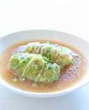 ラフに巻いて【ロール白菜（中華スープ風）