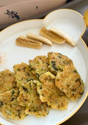 〜離乳食手づかみ食べ〜　ごはんでおやき-レシピのメイン写真