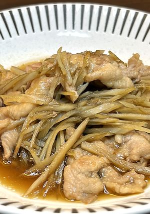 豚肉とごぼうの煮込み-レシピのメイン写真