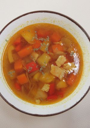 たっぷり野菜のカレー風味スープ-レシピのメイン写真