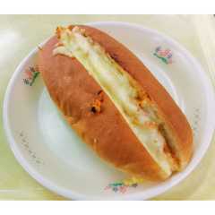 รูปของ 簡単給食　ビーンズチーズドック