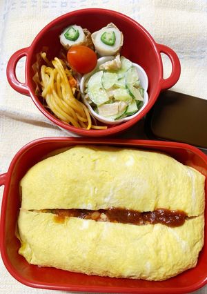 8/10ﾖｯﾁｬﾝ☆オムライスお弁当-レシピのメイン写真