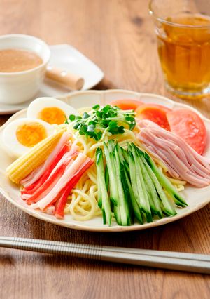 レンジで簡単　ごまだれ冷やし中華-レシピのメイン写真