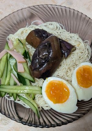 簡単★茄子の揚げびたしの七夕そうめん-レシピのメイン写真