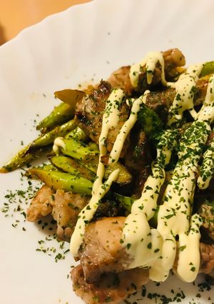 豚肉＆アスパラガスの塩レモン炒め-レシピのメイン写真
