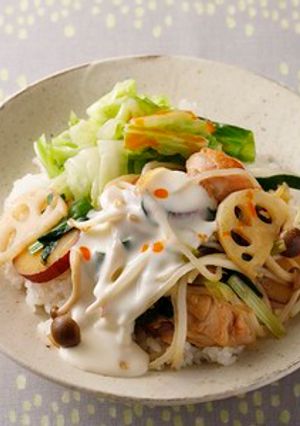 ★野菜たっぷり　チーズタッカルビ丼-レシピのメイン写真