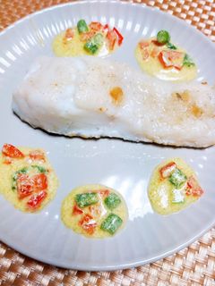 簡単*白身魚のカレーヨーグルトソース*-レシピのメイン写真