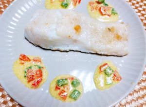 簡単＊白身魚のカレーヨーグルトソース＊-レシピのメイン写真