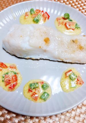 簡単＊白身魚のカレーヨーグルトソース＊-レシピのメイン写真
