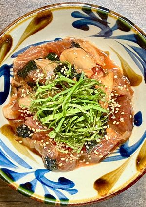 カツオの漬けキムチ和え-レシピのメイン写真