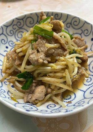 豚ニラもやしのチャンプルー風-レシピのメイン写真