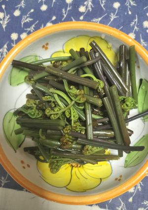 わらびのおひたし（アクの抜き方）-レシピのメイン写真
