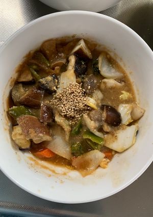根菜茄子白菜コク旨味噌田楽味温野菜サラダ-レシピのメイン写真