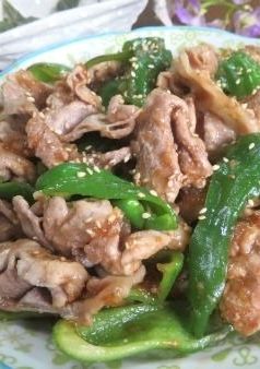 ズボラ☆豚こま肉とピーマンの生姜焼き-レシピのメイン写真