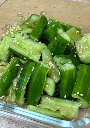 めちゃうま！ごま油香るたたききゅうり-レシピのメイン写真
