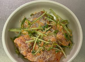 とびっこサーモンサラダ、豆苗アレンジ-レシピのメイン写真