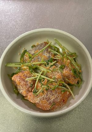 とびっこサーモンサラダ、豆苗アレンジ-レシピのメイン写真