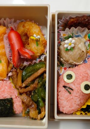 赤ピクミン弁当☆ピクミンキャラ弁-レシピのメイン写真