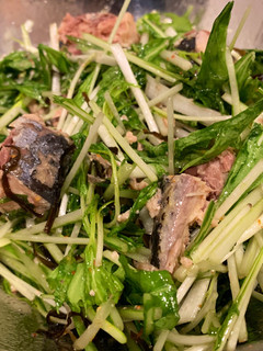 鯖と水菜の塩昆布和え-レシピのメイン写真