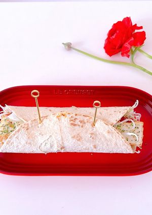 厚揚げとキャベツのトルティーヤサンド-レシピのメイン写真