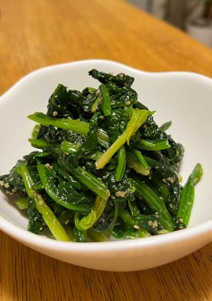 自信作!ほうれん草の胡麻和え-レシピのメイン写真