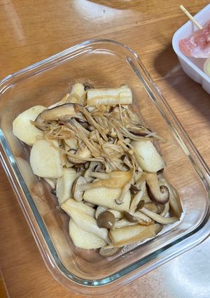 山芋ときのこの炒め物-レシピのメイン写真
