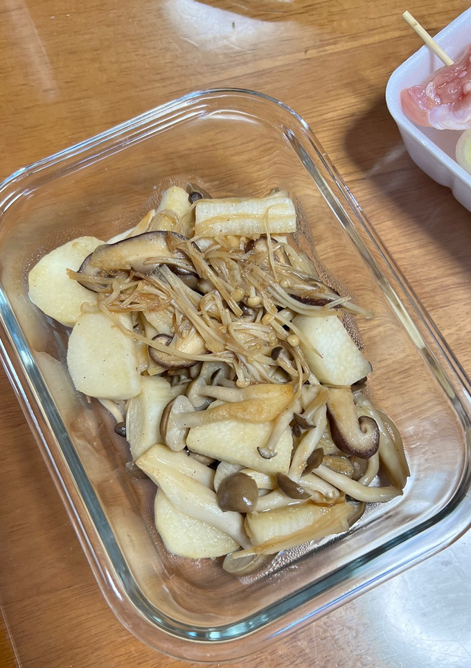 山芋ときのこの炒め物-レシピのメイン写真