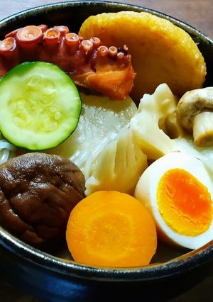 蛸、冷凍茸、発酵筍と甘い野菜のおでん-レシピのメイン写真